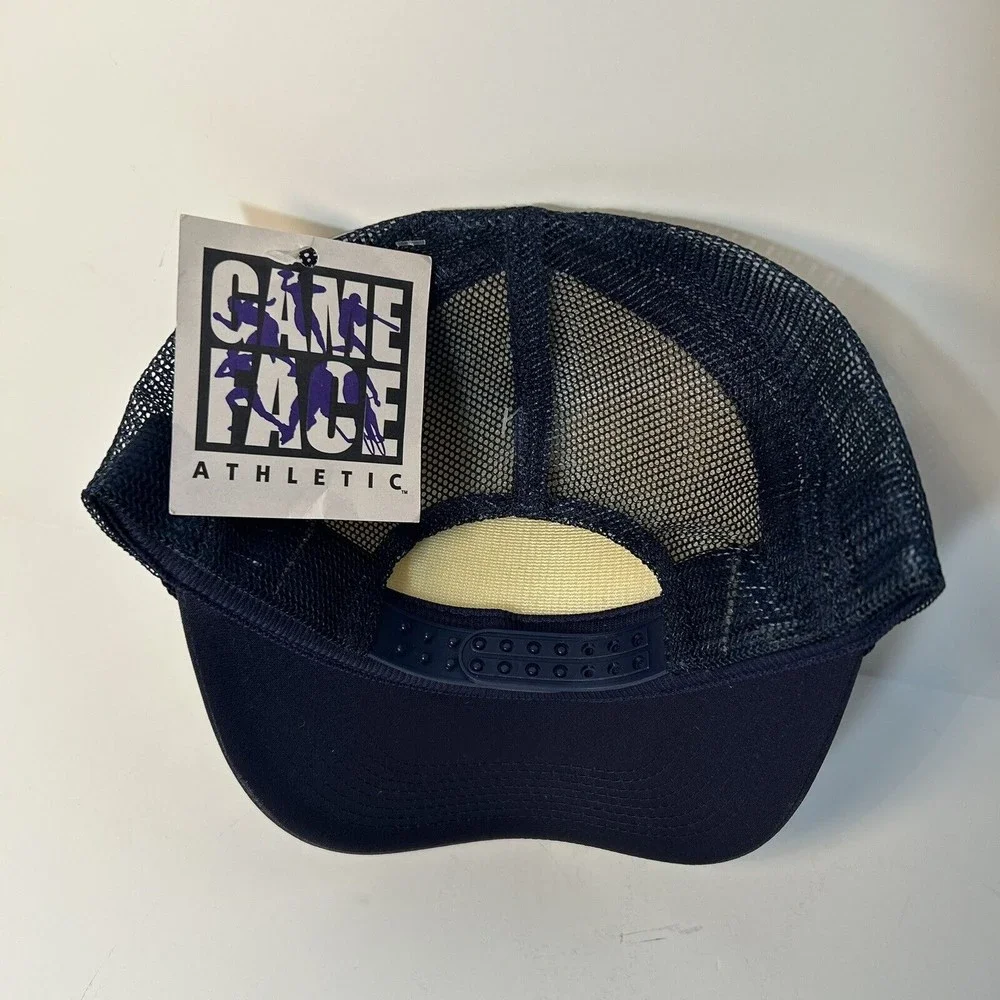 Trucker Hat GeorgeFox University Snap Back Adjustable Blue White Newberg Oregon